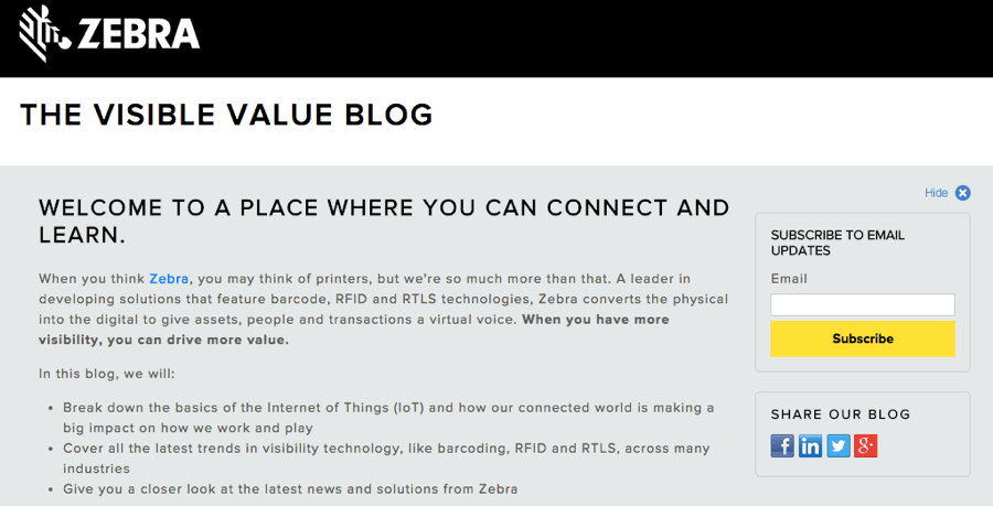 visible value blog